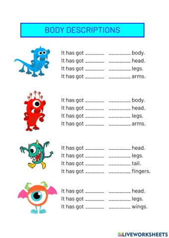 Body descriptions