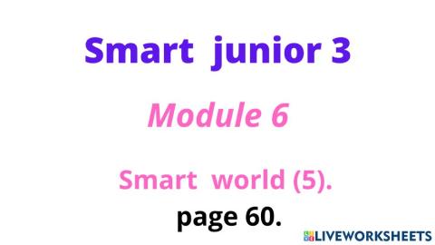 Smart Junior 3 (Our world (5)).