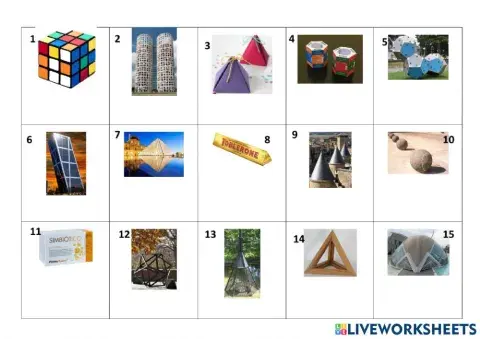 Cuerpos geométricos en el entorno