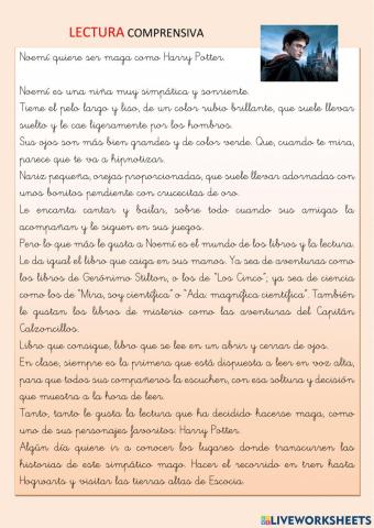 Lectura comprensiva