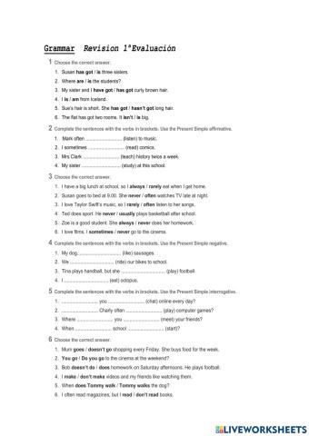 Repaso 1ªEvaluación 1ºESO