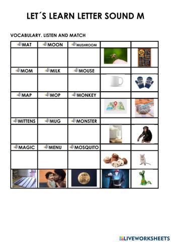 Letter sound M