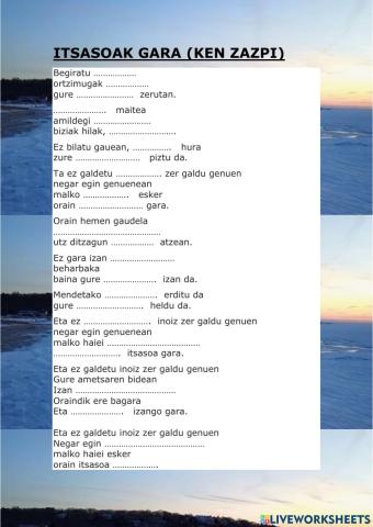 Itsasoak gara (ken zazpi)