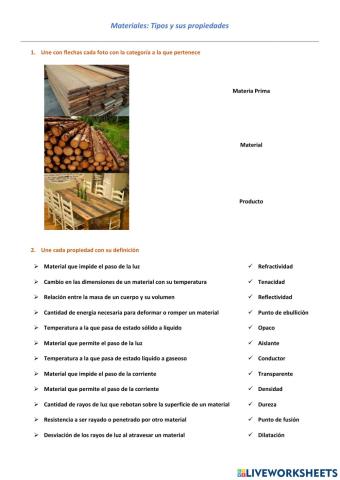 Materiales y propiedades