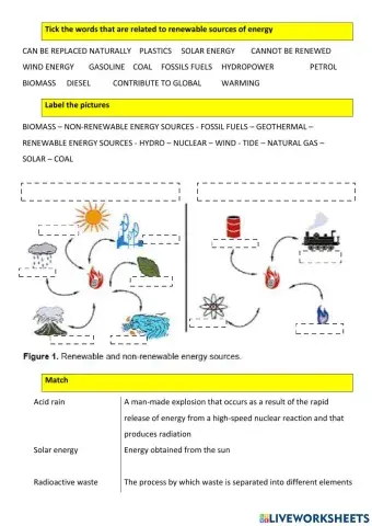 Energy sources