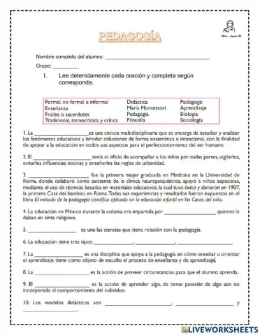 Origen de la pedagogia