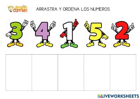 Ordena los numeros