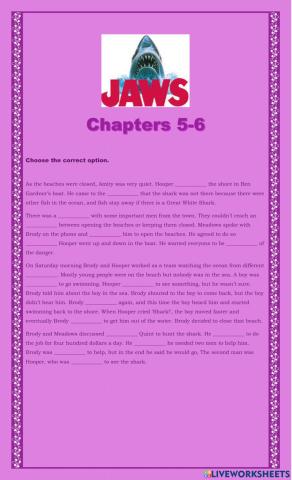 Jaws. Chapters 5-6