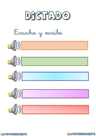 Dictado fonema b y v