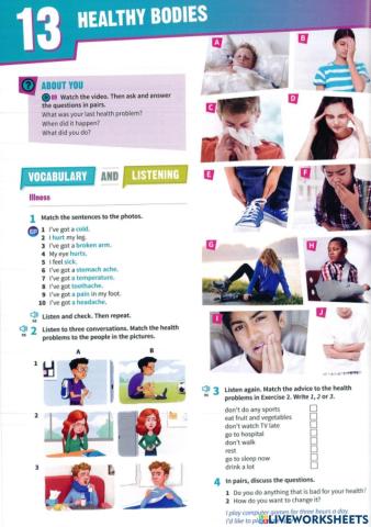 Unit 13 Healthy bodies