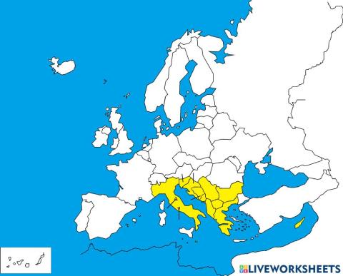 Europa meridional localización