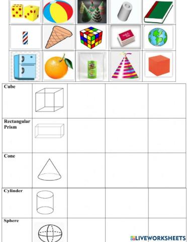 3d shape sort