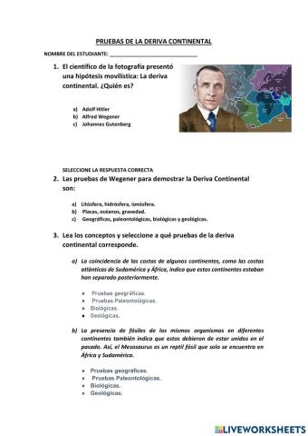 La deriva continental