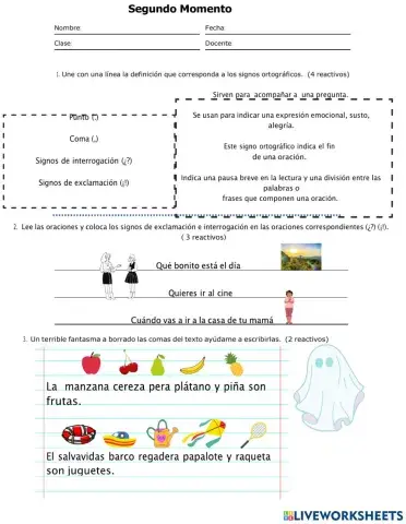 Evaluación del segundo momento
