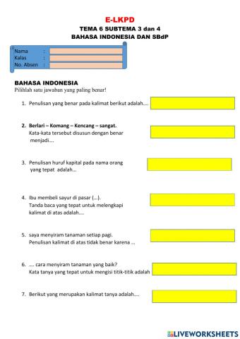 Tema 6 subtema 3 dan 4 BI dan SBdP