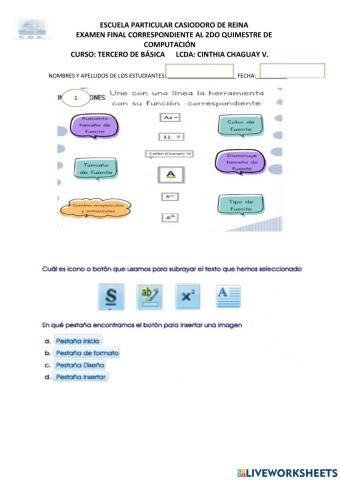 Examen de computación