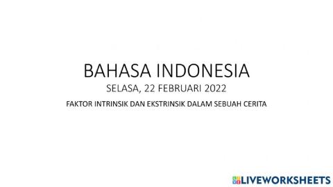 Unsur Intrinsik dan Ekstrinsik