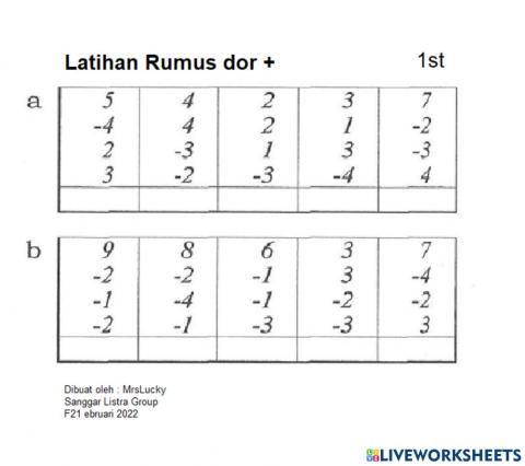 Tambah kurang (sempoa dor+-)