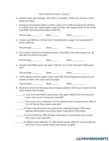Q3 Worksheet in Math 5- Week 2