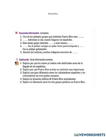 Puerto Rico - Actividad