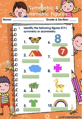Symmetrical & Asymmetrical Figures
