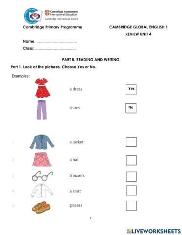 CGE1-Review U4-Practice RW