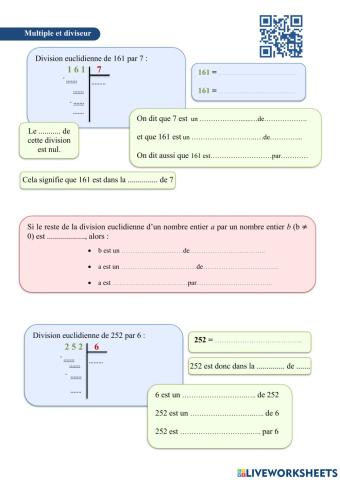 Division euclidienne
