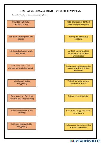 Kesilapan Semasa Membuat Kuih Tempatan
