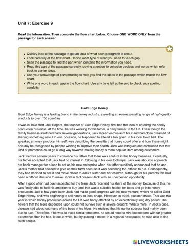 Mindset IELTS 2 - Reading Skills Modules - Unit 7 Ex9