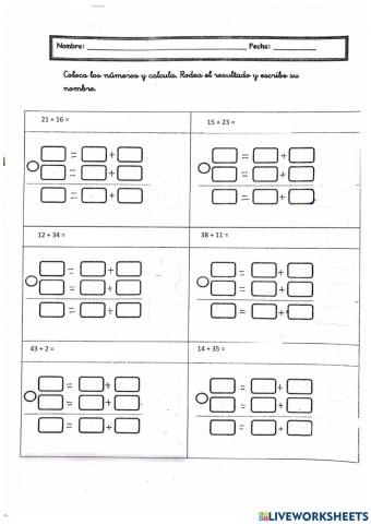Suma por descomposición