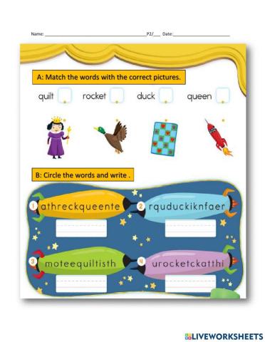 Voiced and unvoiced TH  , Ck and Qu