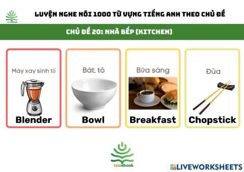 Tự luyện 1000 từ vựng tiếng Anh thông dụng