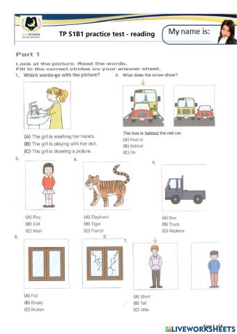 Teacher Jennifer TP S1B1 practice test