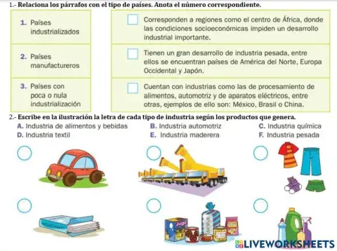 Actividades secundarias