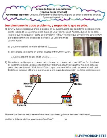 Áreas y perímetros 1