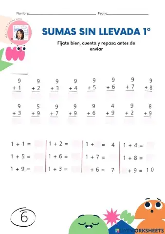 Sumas sin llevada