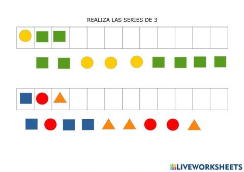 Series de tres figuras