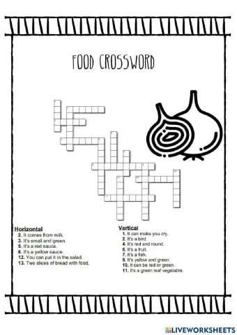 Food crossword