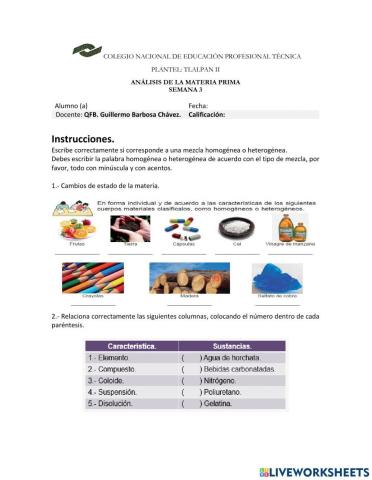 Elementos, ,compuestos y mezclas