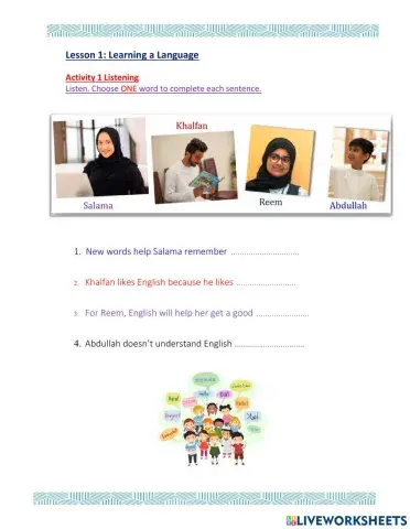 Access 8 - T2 - U7 - L1 - Act 1 Listen