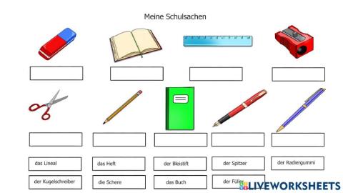 Meine Schulsachen