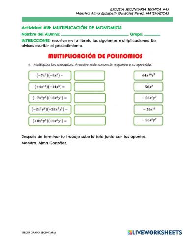 Actividad 18 multiplicacion de polinomios