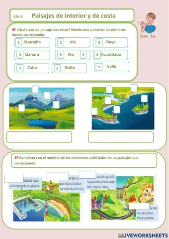 Paisajes de interior y de costa