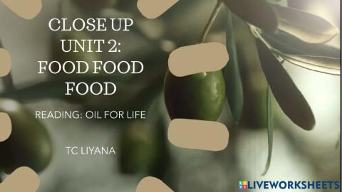 Close up unit 2 reading