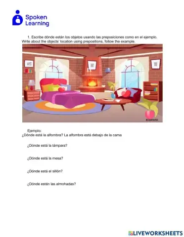 La casa (preposiciones)