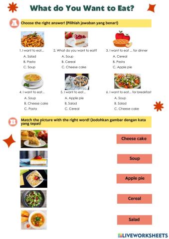 UNIT 6: What do you want to eat