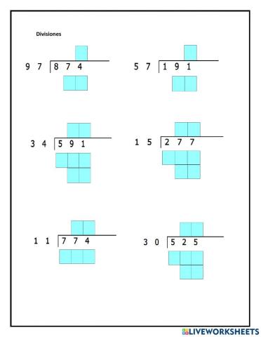 División de dos cifras