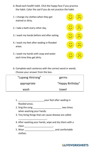 Healthy habits to keep you well