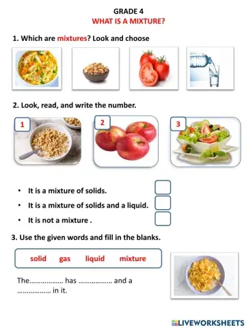 Science matter and mixture