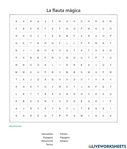 Personajes de la Flauta mágica